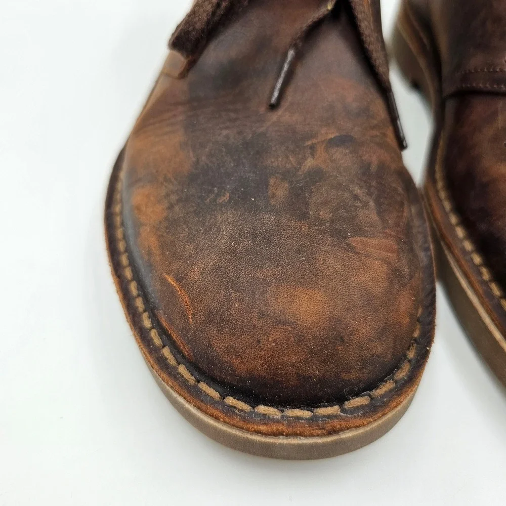 Clarks Collection Bushacre 3 Mens Brown Leather Chukka Desert Boots 9 26150290